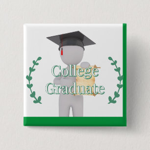 College Graduate Button