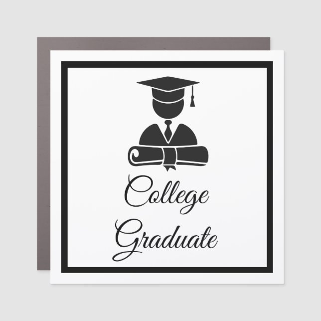 College Graduate - Car Magnet - HAMbyWG (Front)