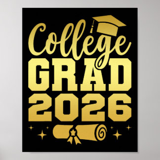 College Graduate Cl Of 2026 Grad Graduation Senior Poster