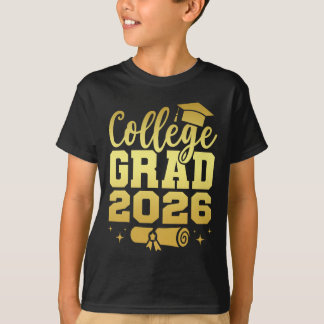 College Graduate Cl Of 2026 Grad Graduation Senior T-Shirt