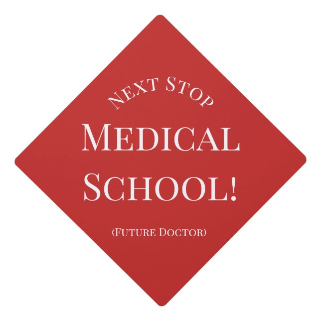 College Graduate Future Doctor Medical School Grad Graduation Cap Topper (Front)