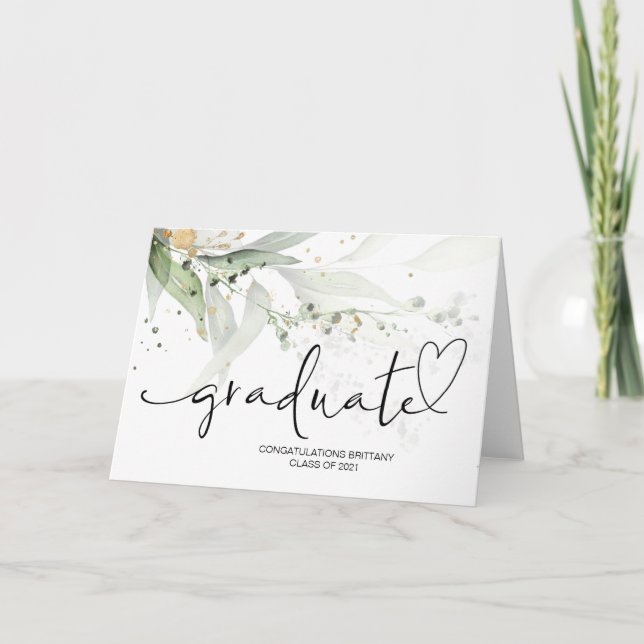 College Graduate Gifts School Grad Congratulations Card (Front)