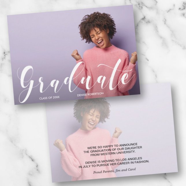 College Graduate Photo Announcement (Creator Uploaded)