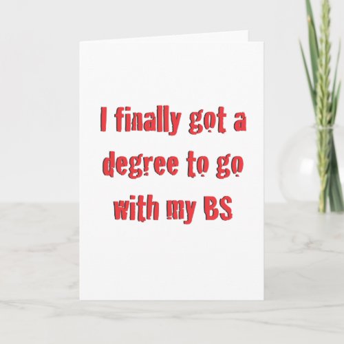 College Graduation Card