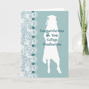 College Graduation Card for Niece with Female Grad