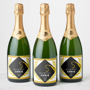 College Graduation Party Gift Sparkling Wine Label