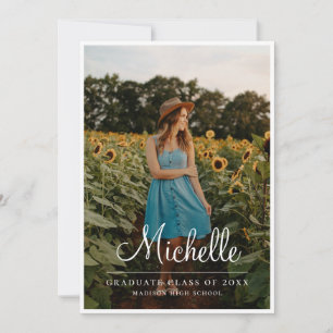 College High School Graduate Class of Graduation Announcement