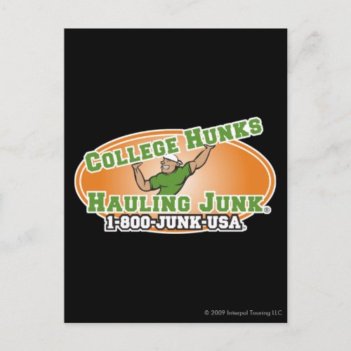 College Hunks Hauling Junk Official Logo Postcard