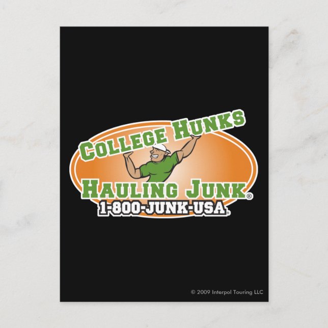 College Hunks Hauling Junk Official Logo Postcard (Front)