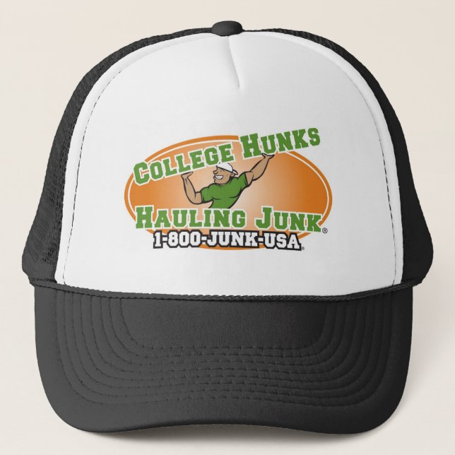 College Hunks Hauling Junk Official Logo Trucker Hat (Front)