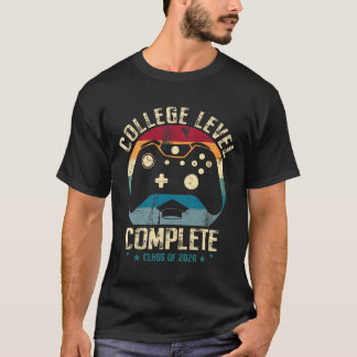 College Level Complete Cl Of 2026 Gamer Graduation T-Shirt