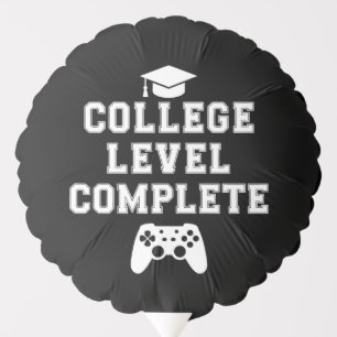 College Level Complete Graduation Gamer Gaming Balloon