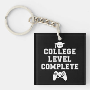 College Level Complete Graduation Gamer Gaming Keychain