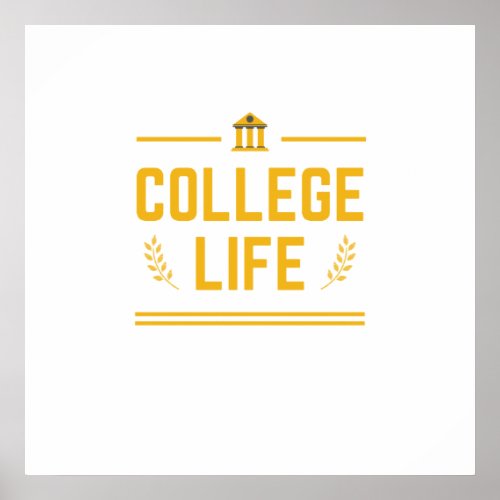 College life poster