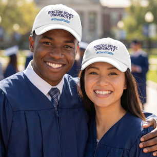 College Name Graduate 2026 Hashtag Embroidered Baseball Cap