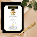 College of Education Degree Gold Apple Graduation Invitation<br><div class="desc">This graduation announcement for an education graduate can be utilized as an announcement and / or a party invitation through the "customization" option. Design by Holiday Hearts Designs (rights reserved). If you need the uneditable portion of this design modified, please message designer, and Holiday Hearts Designs will be happy to...</div>