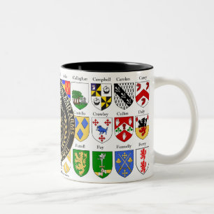 College of Heraldry Coat of Arms Two-Tone Coffee Mug