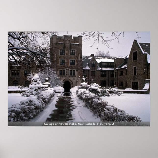 College of New Rochelle, New Rochelle, New York, U Poster (Front)