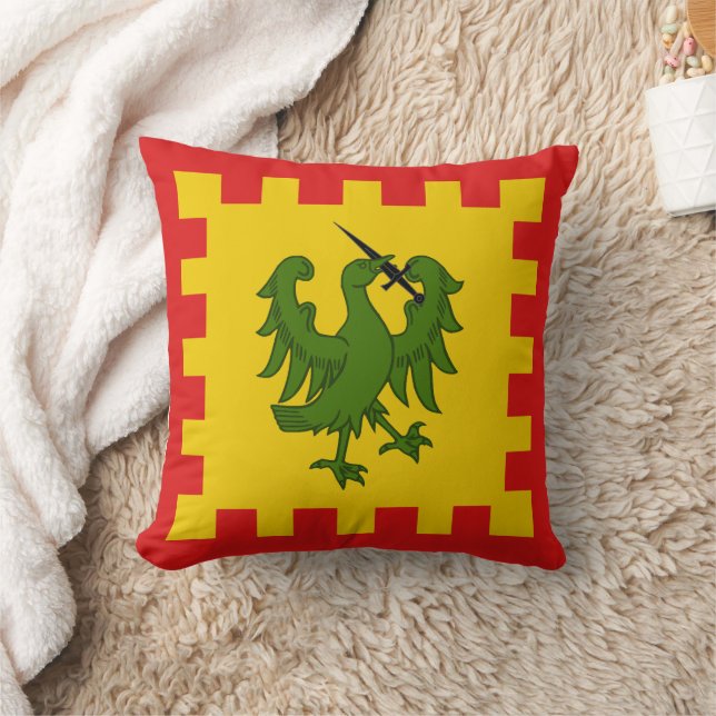 College of Saint Christina Populace Badge Throw Pillow (Blanket)