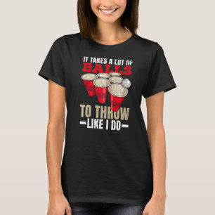 College Party Beer Pong For A Beer Pong Champion   T-Shirt