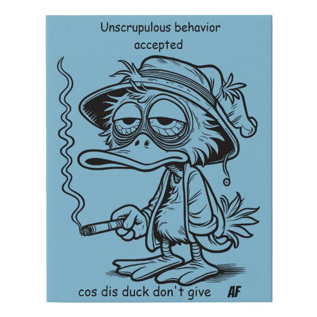 College Party Faux Canvas Print (Front)