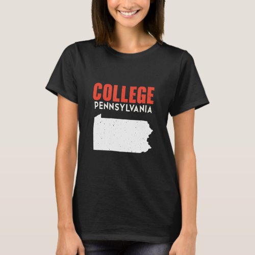 College Pennsylvania USA State America Travel  T_Shirt