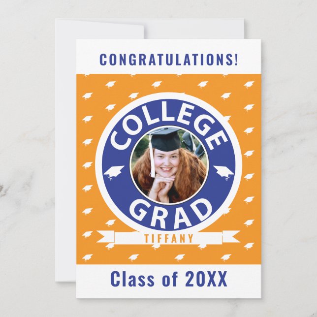 College photo Graduation Announcement (Front)