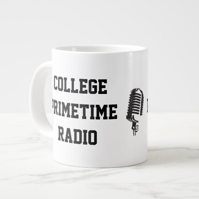 College Primetime Radio Jumbo Mug (Front Left)