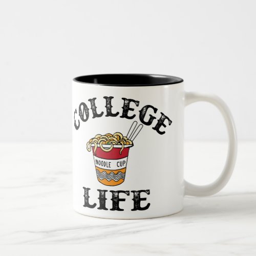 College Ramen Two_Tone Coffee Mug