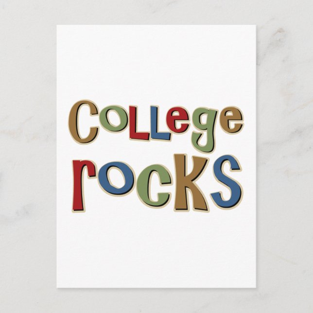 College Rocks Postcard (Front)