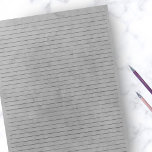College Ruled | Gray Vintage Paper Grey Background Notepad<br><div class="desc">College Ruled Notepad - Standard Letter Size Pages - 8.5" X 11" with Black College Ruled Lines on Each Page for Easy Writing - One Sided Notebook Paper with a Vintage Gray Background</div>