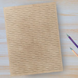 College Ruled Paper - Tan Vintage Paper Background Notepad<br><div class="desc">College Ruled Notepad - Standard Letter Size Pages - 8.5" X 11" with Black College Ruled Lines on Each Page for Easy Writing - One Sided Notebook Paper with a Vintage Tan Background</div>