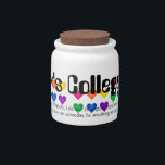 College Savings Jar<br><div class="desc">A perfect gift from grandparents for grandchildren! A candy jar for college (since Zazzle does not yet have piggy banks)!</div>