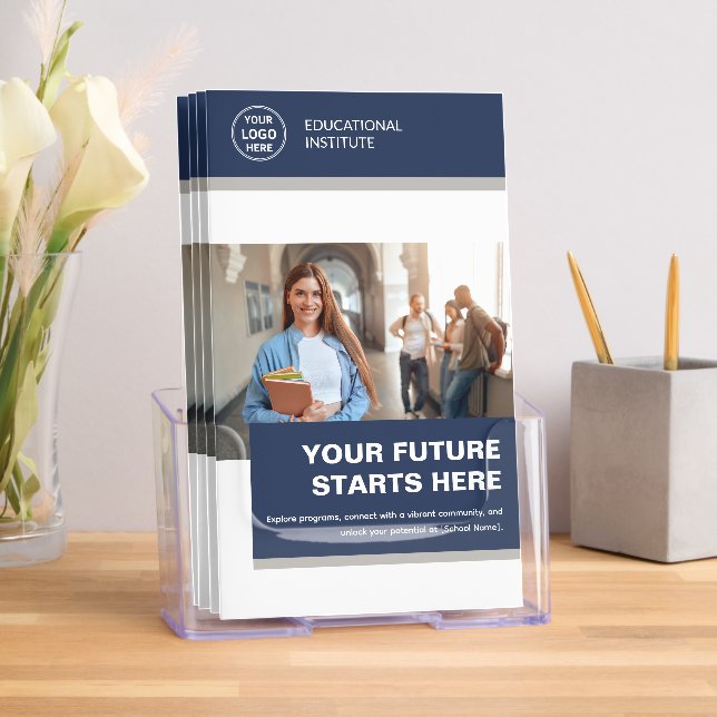 College School Education Business Tri-fold Brochure (Insitu)