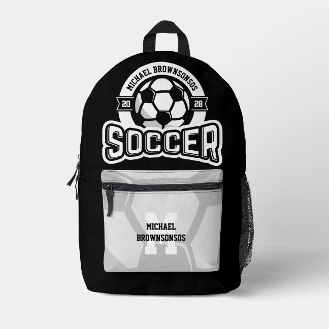 College Soccer Team | Player Sports Printed Backpack