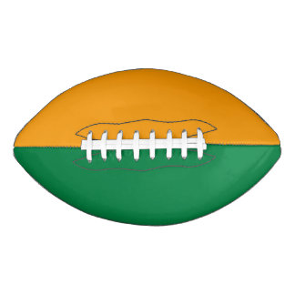 College Sports Team Colors Green/Orange Football
