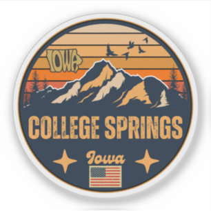 College Springs, Iowa, United States Sticker