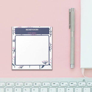 College Stationery Pink Mimosa Customize Notepad