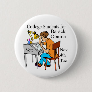 COLLEGE STUDENTS FOR OBAMA GIANT BUTTON