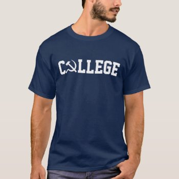 College T-shirt by zazzletheory at Zazzle