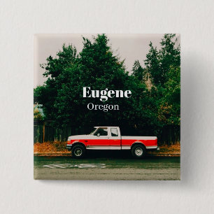 College town of Eugene - Oregon Button