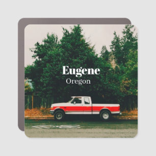 College town of Eugene - Oregon Car Magnet