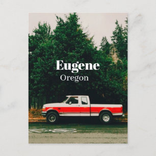 College town of Eugene - Oregon Holiday Postcard