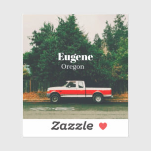College town of Eugene - Oregon Sticker