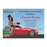 College Trunk Party Going Away Graduation Invitation College Trunk Party Going Away Graduation Invitation