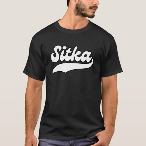 College University style Sitka City Alaska vintage T_Shirt