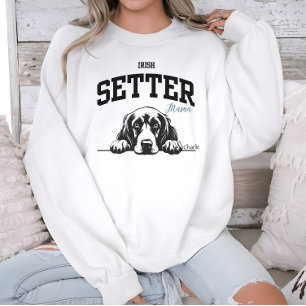 College Varsity Style Script Irish Setter Mama Sweatshirt