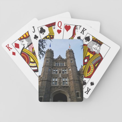 Collegiate Architecture Rockefeller Hall Bryn Mawr Playing Cards