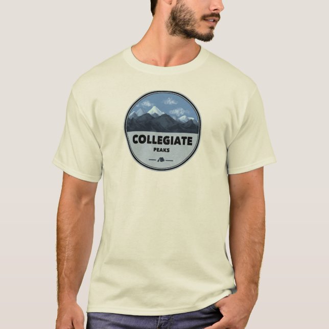 Collegiate Peaks Colorado Camping T-Shirt (Front)