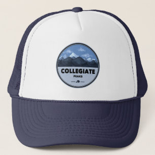 Collegiate Peaks Colorado Camping Trucker Hat